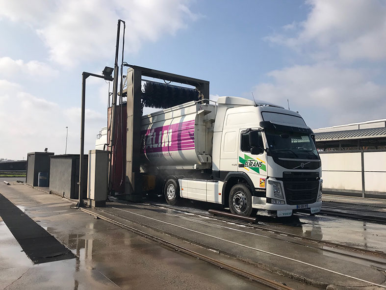 centre de lavage pl, rouleau de lavage camion, nettoyage, désinfection